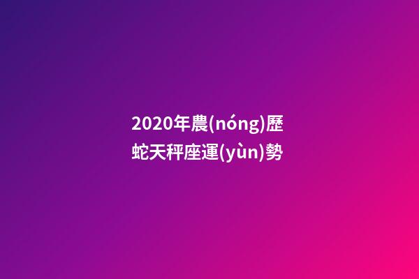 2020年農(nóng)歷蛇天秤座運(yùn)勢 (2020年農(nóng)歷蛇天秤座運(yùn)勢怎么樣)-第1張-觀點(diǎn)-玄機(jī)派